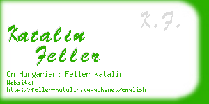 katalin feller business card